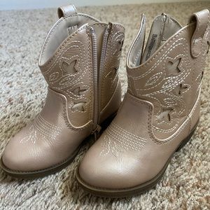 Cat & Jack | Baby/Toddler girl | Cowboy/Cowgirl boots | blush/champagne